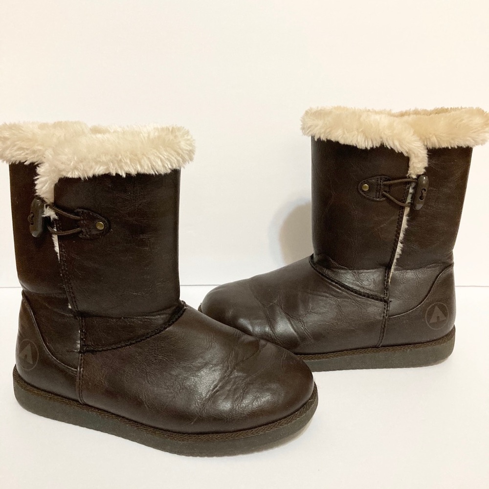 AIRWALK SZ 6.5 M BROWN MID CALF LINED WOMEN BOOTS